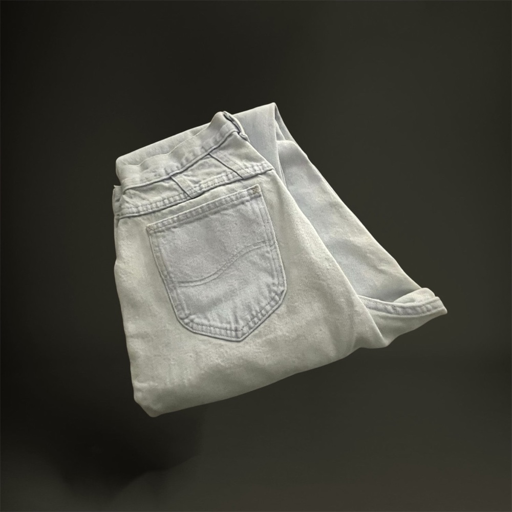 Lee Mom Jeans Classic Super Hi-Rise 80's Vintage Light-Wash ~ Perfect Condition - Picture 11 of 16